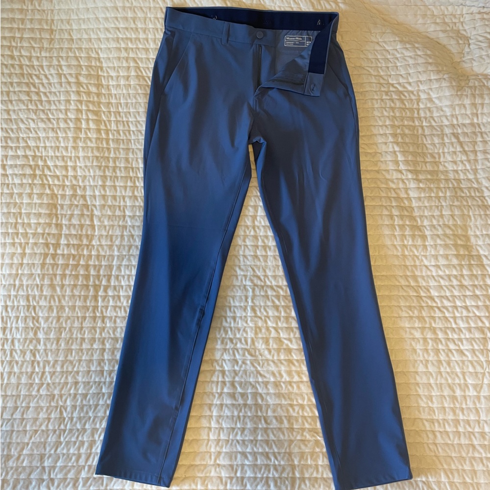 Mizzen + Main Men’s Slim fit Helmsman Chino - 32x32 - Blue